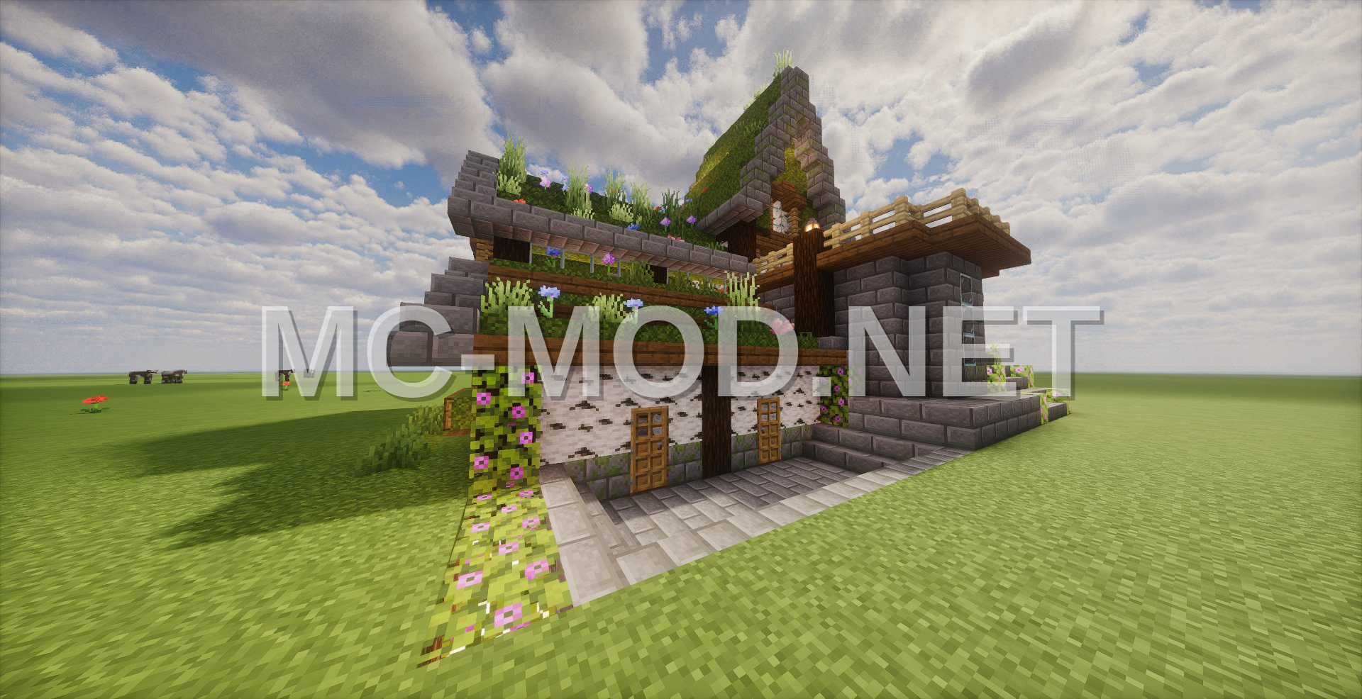 Compact Mossy Medieval House Starter