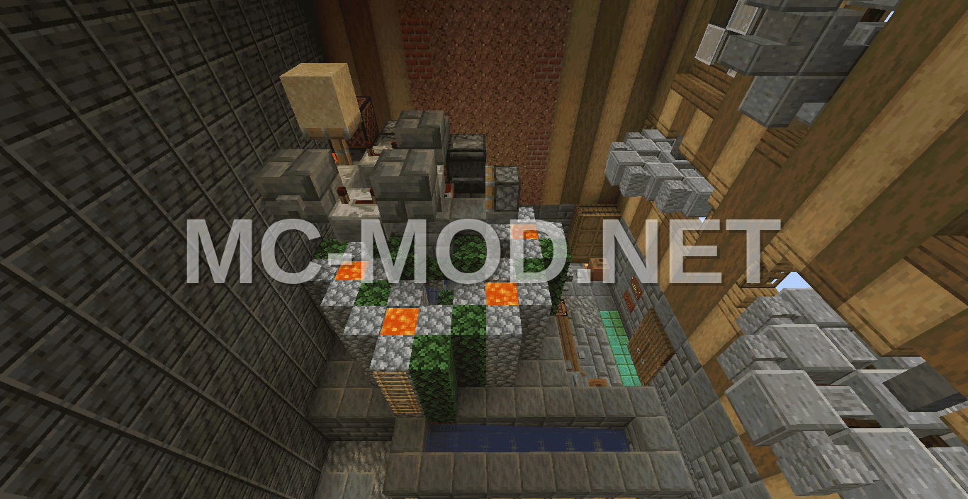 Steampunk Cobblestone House Block Farm
