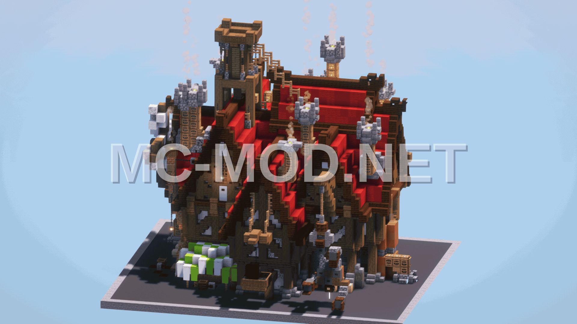 Steampunk Red House – Medieval Design