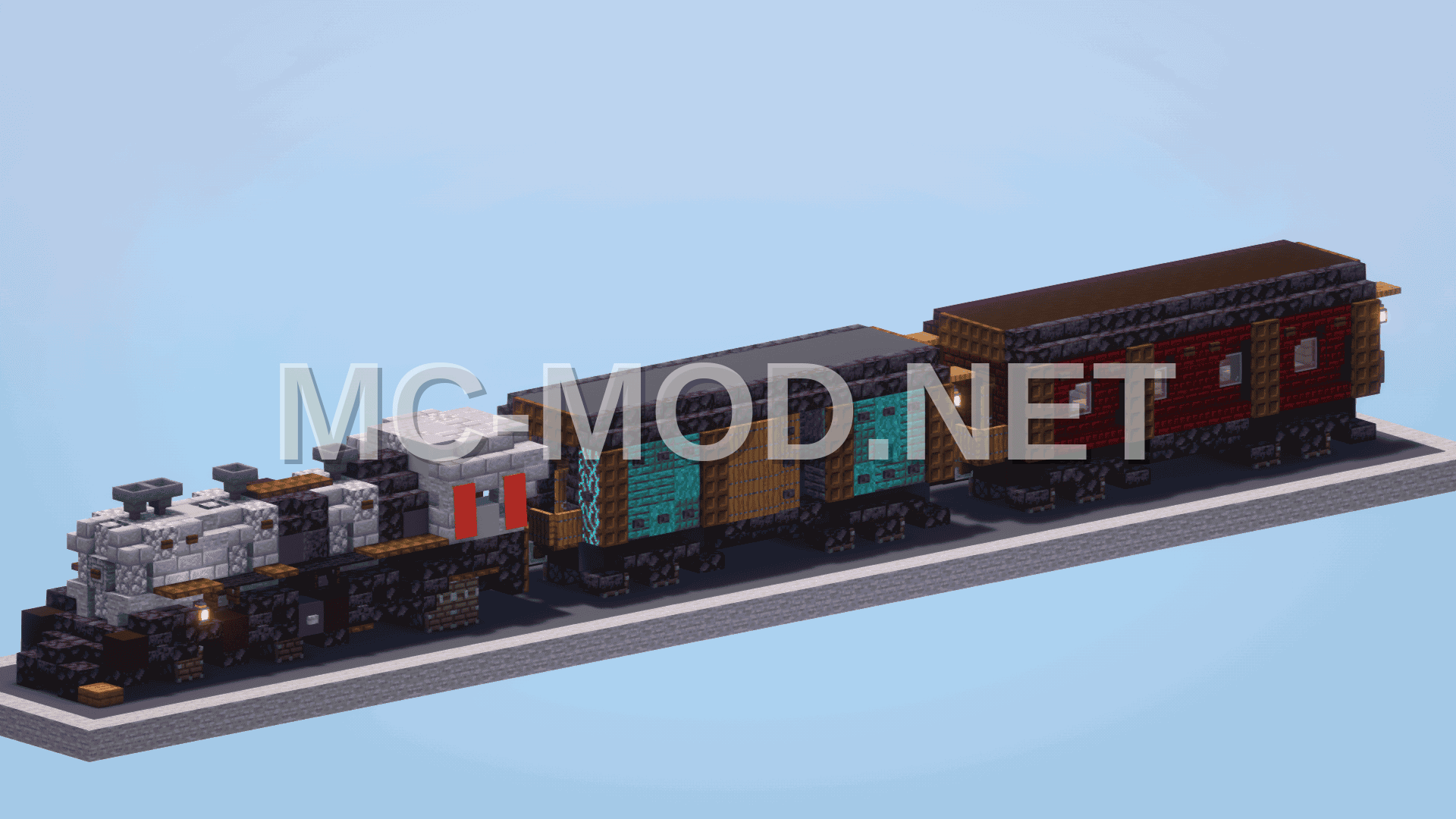 Steampunk Steam Train Vehicle