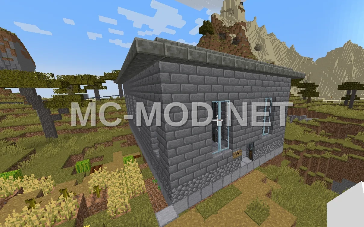 Stone Brick Factory Building