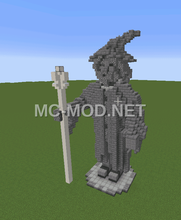 Stone Wizard Hat Statue