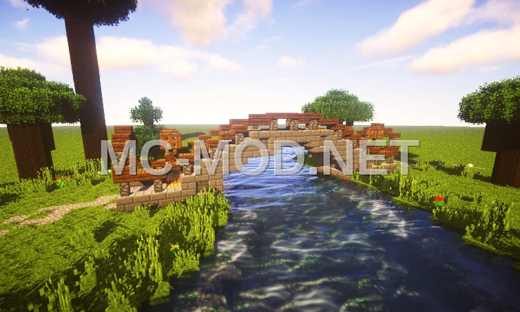 Stone and Wood Survival Bridge