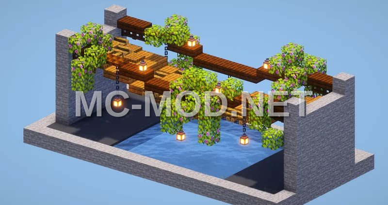 Suspended Bridge Minecraft Build