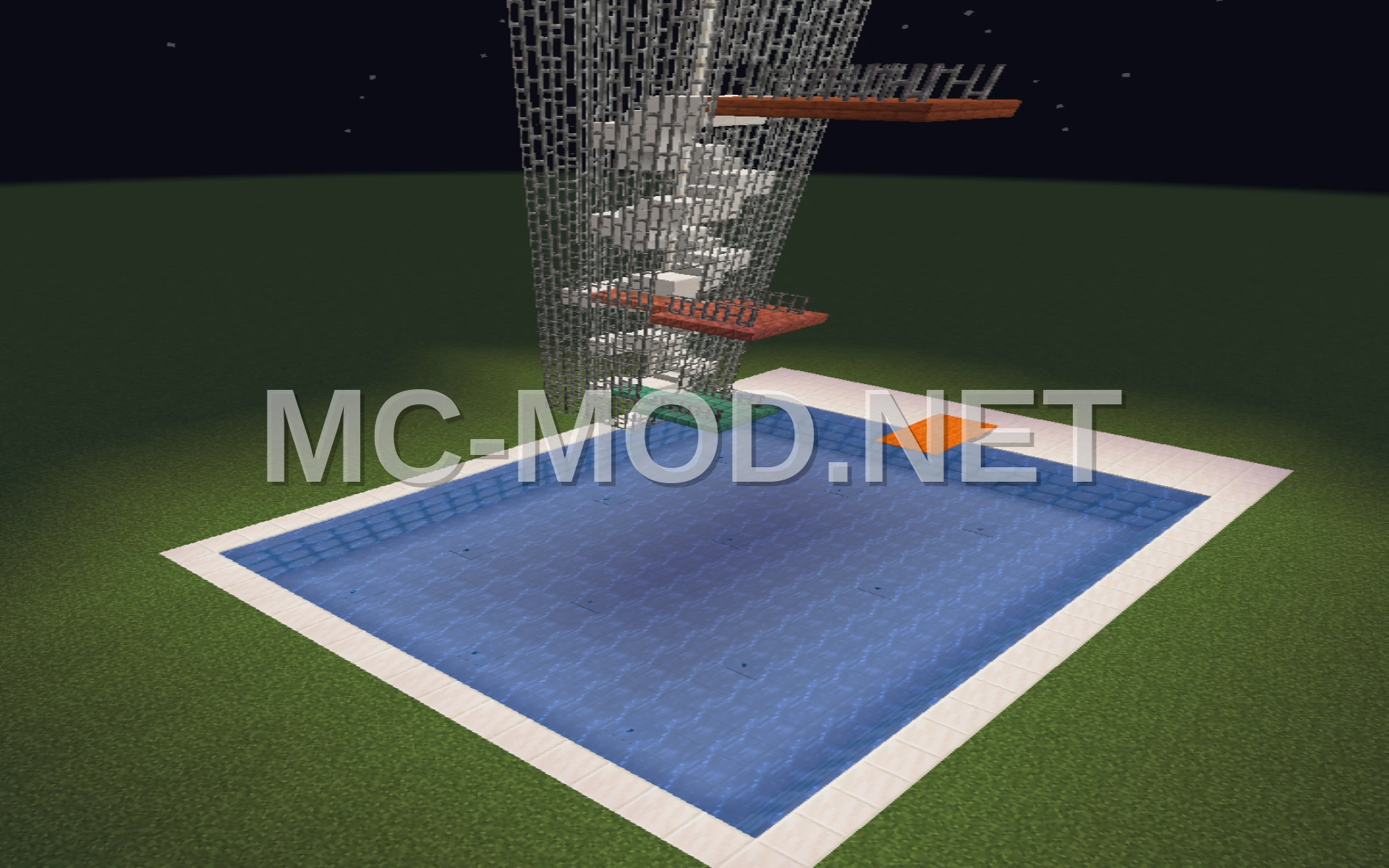 Giant Swimming Pool With Jumpboards