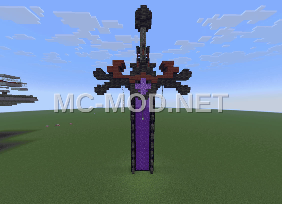 Sword Nether Portal – Deepslate & Grass