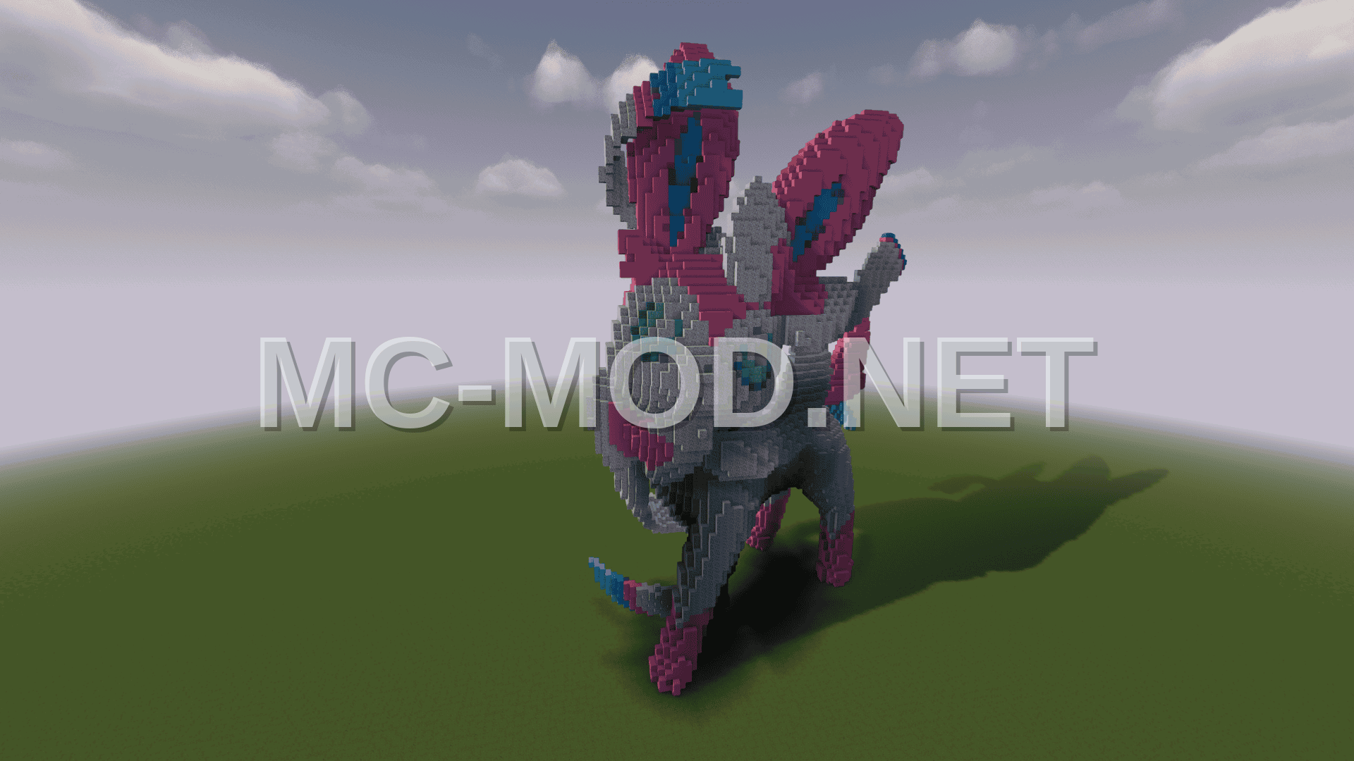 Sylveon Fairy Type Pokemon Statue