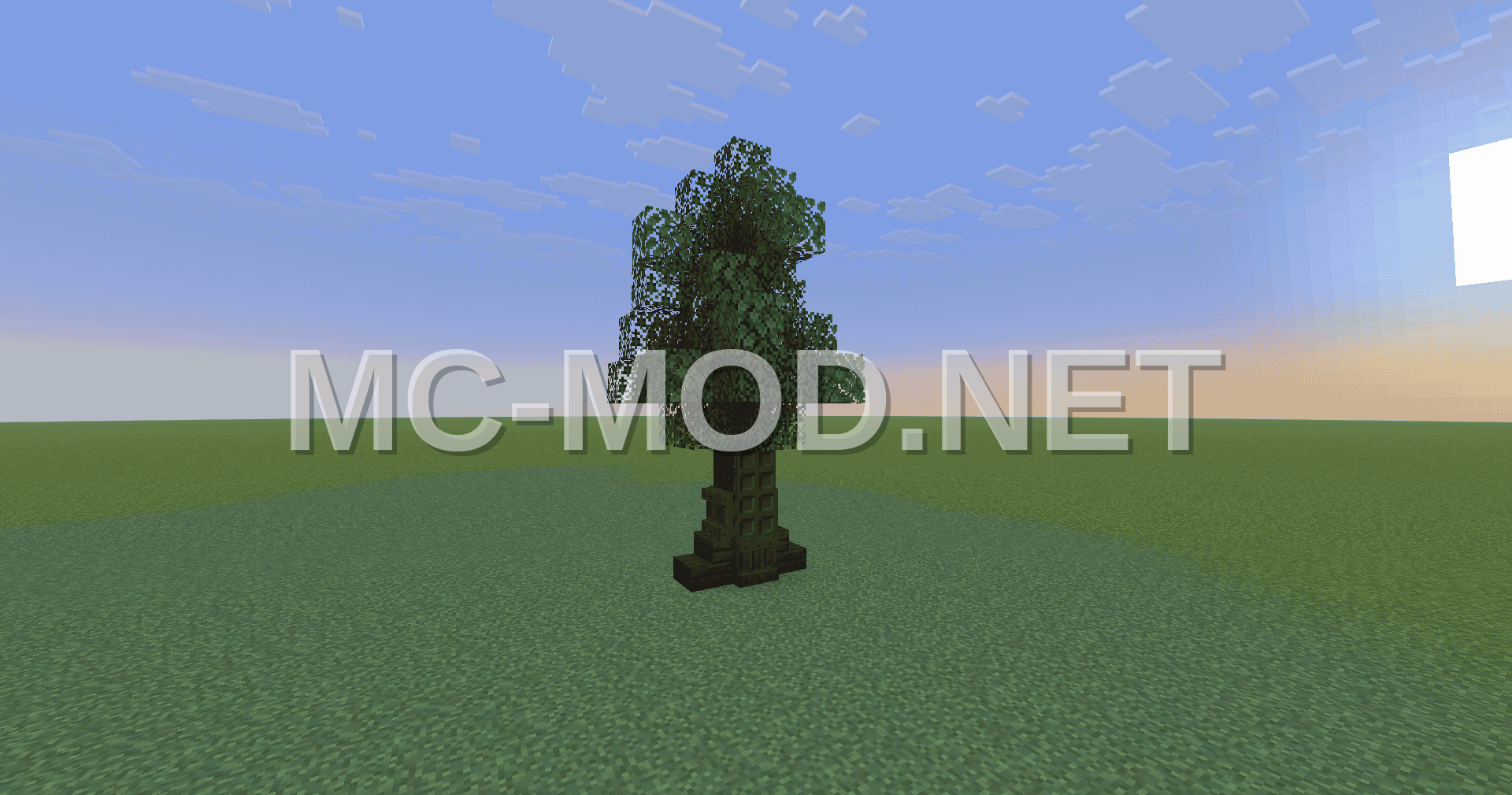 Taiga Spruce and Dark Oak Tree