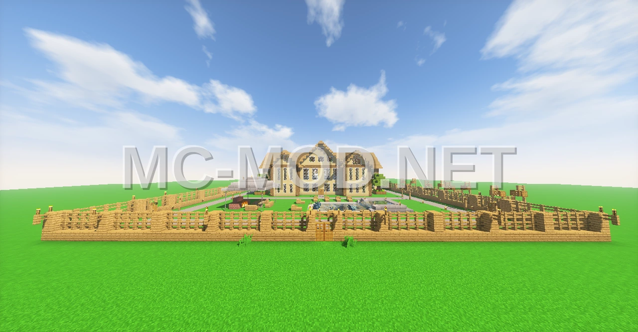 Large Wooden Manor House