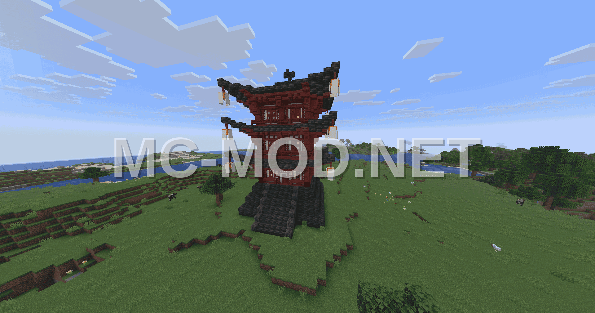 Three Story Japanese Pagoda