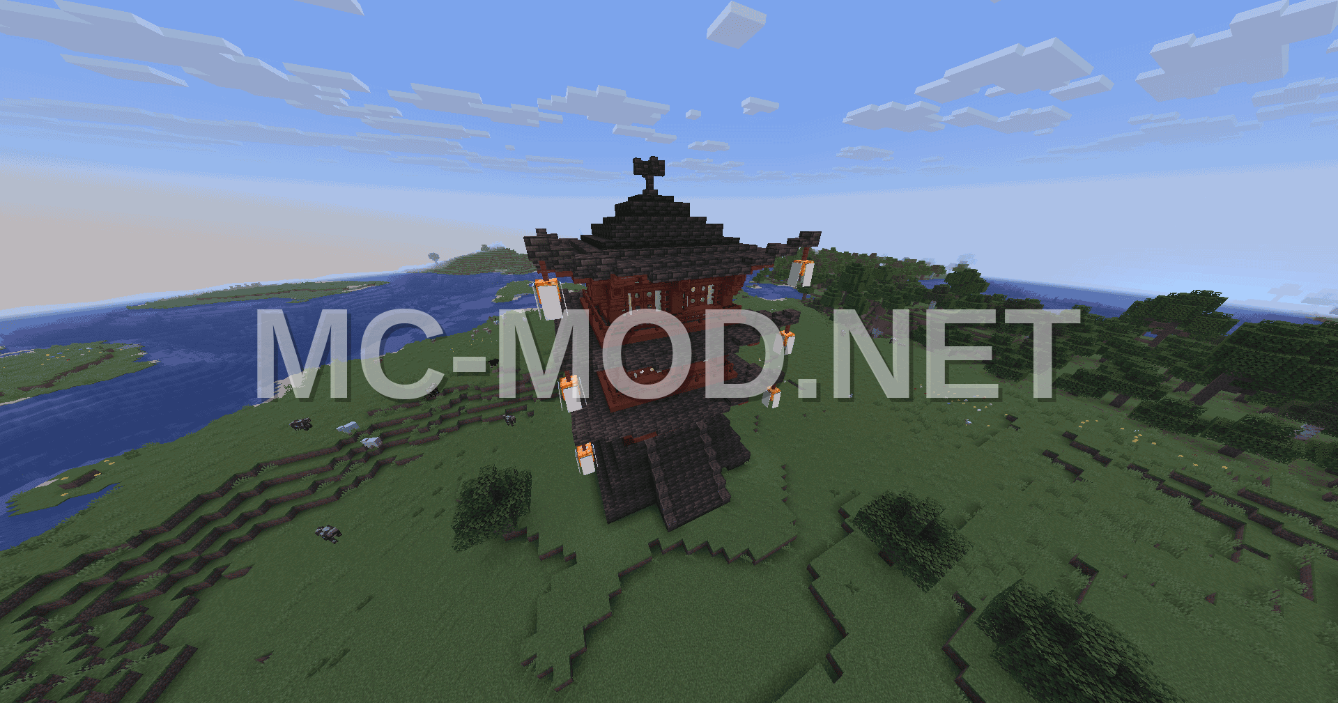 Three Story Japanese Pagoda