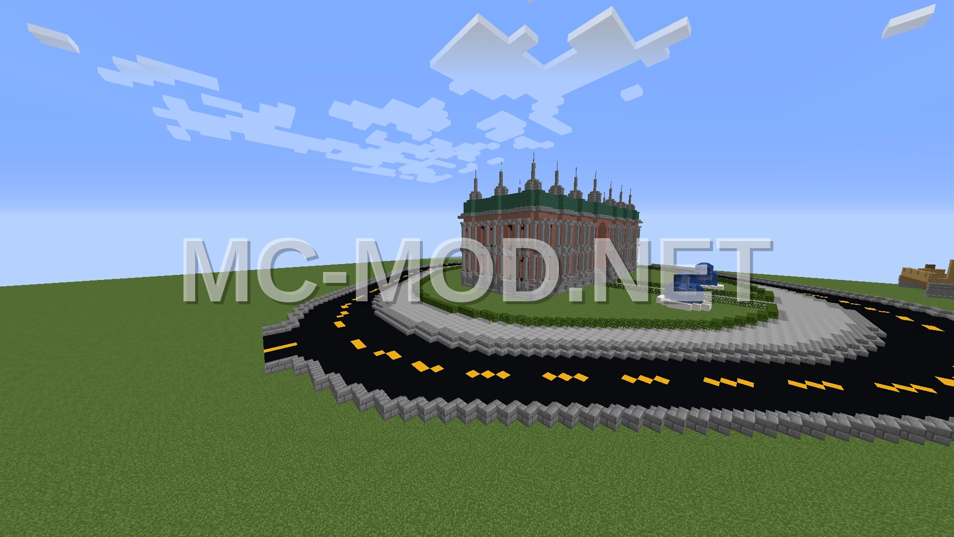 Town Hall Building With Road