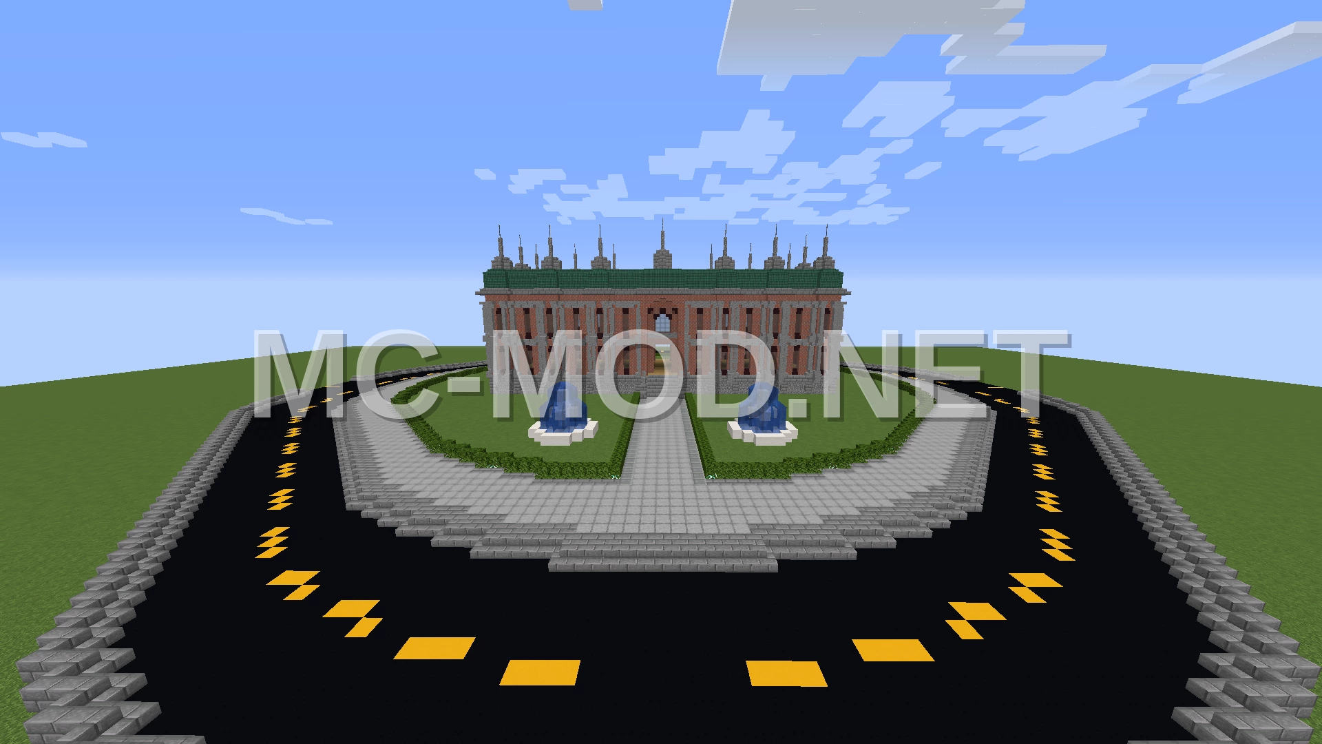 Town Hall Building With Road