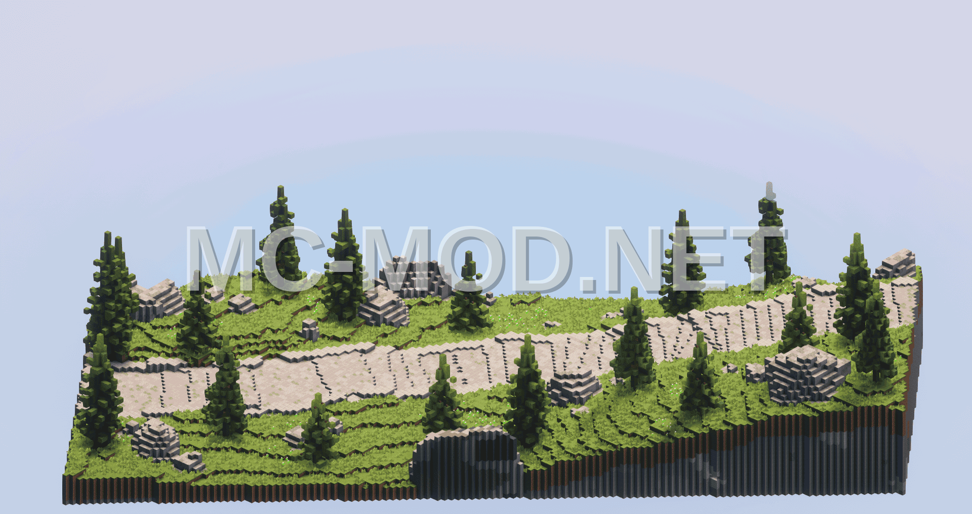 Tree-Lined Street Diorama