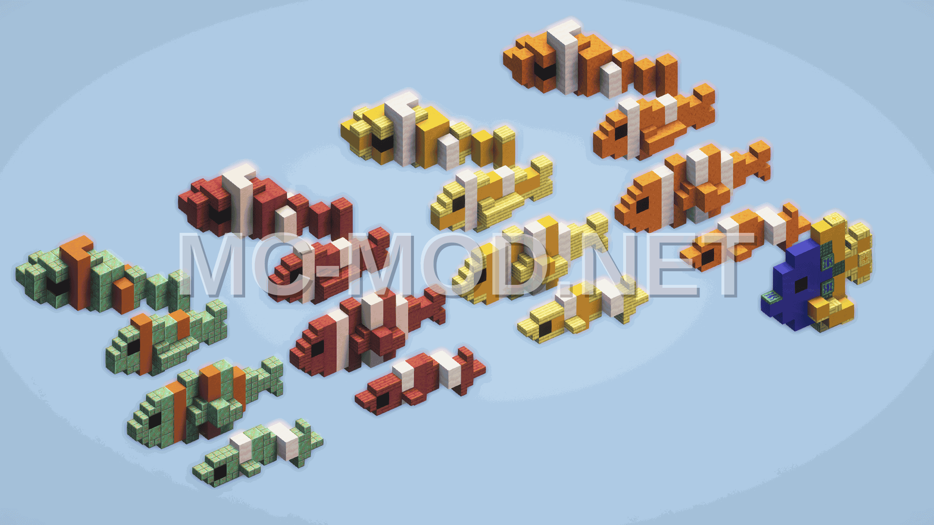 Tropical Fishes Pack – Minecraft Statue