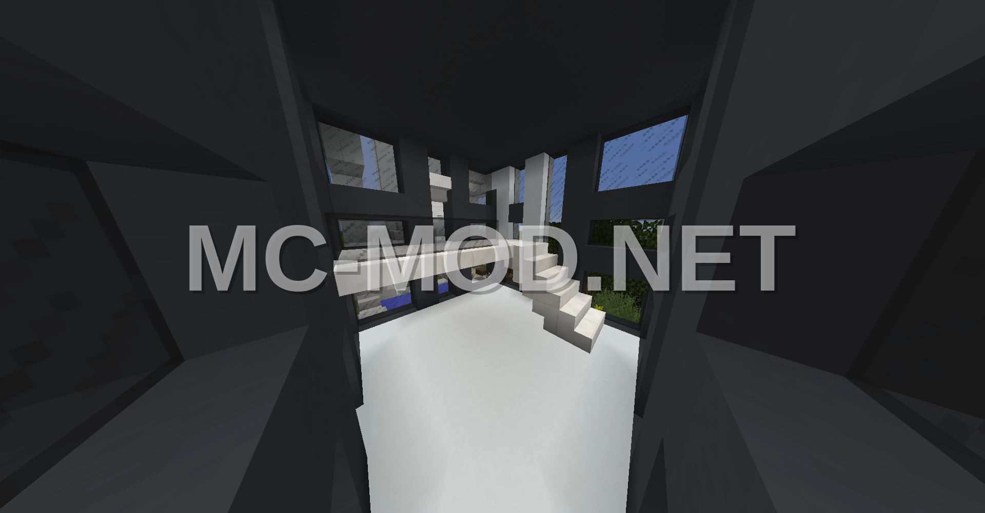 Two Cubes Modern House With Garden Pool