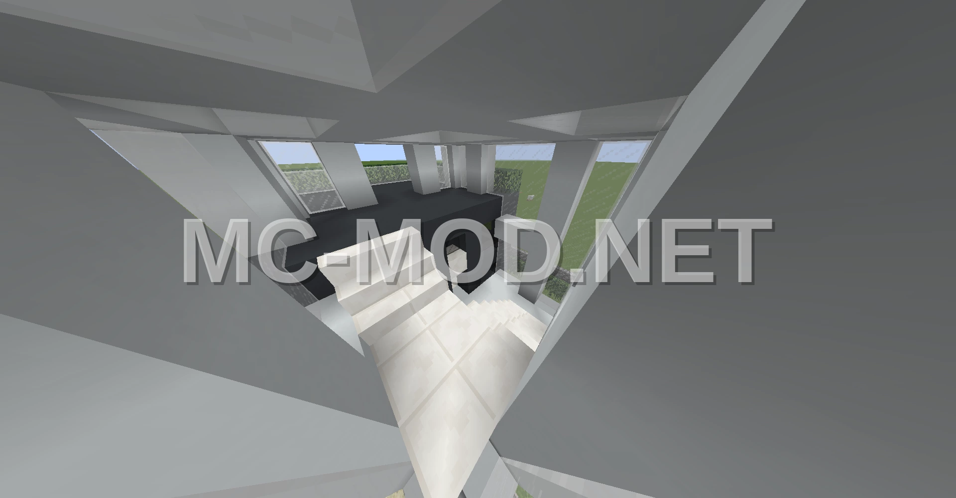 Two Cubes Modern House With Garden Pool