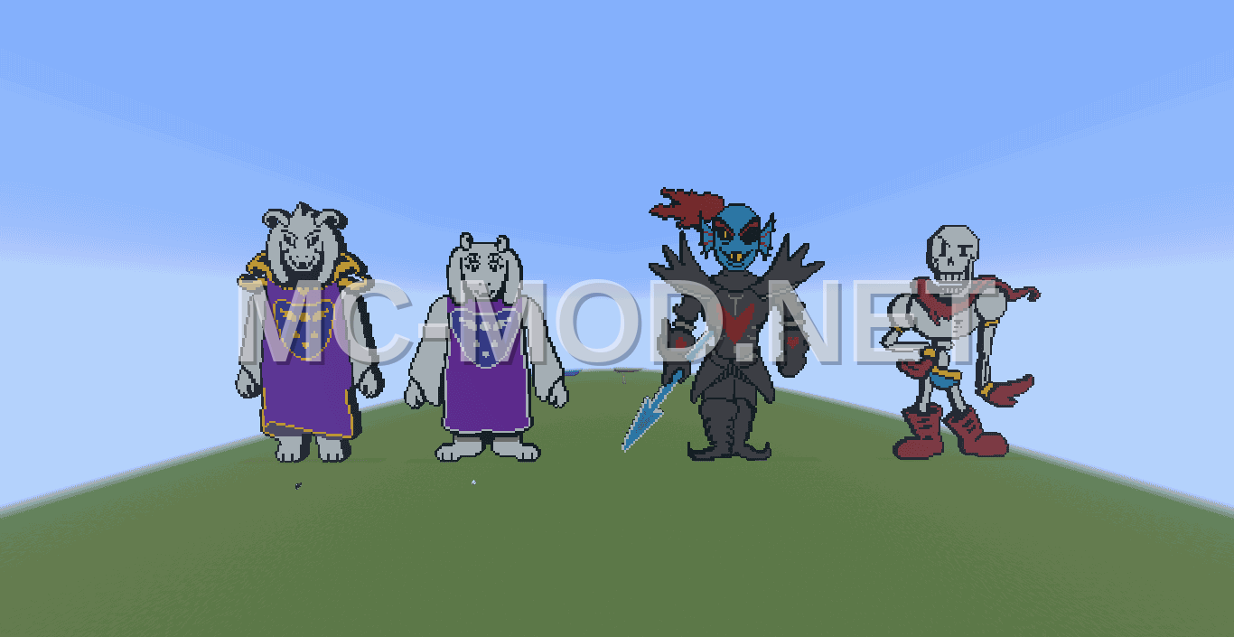 Undertale Pixel Art Characters