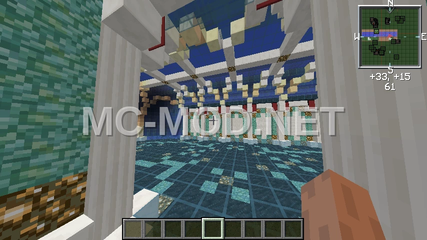 Underwater Hallway Structure