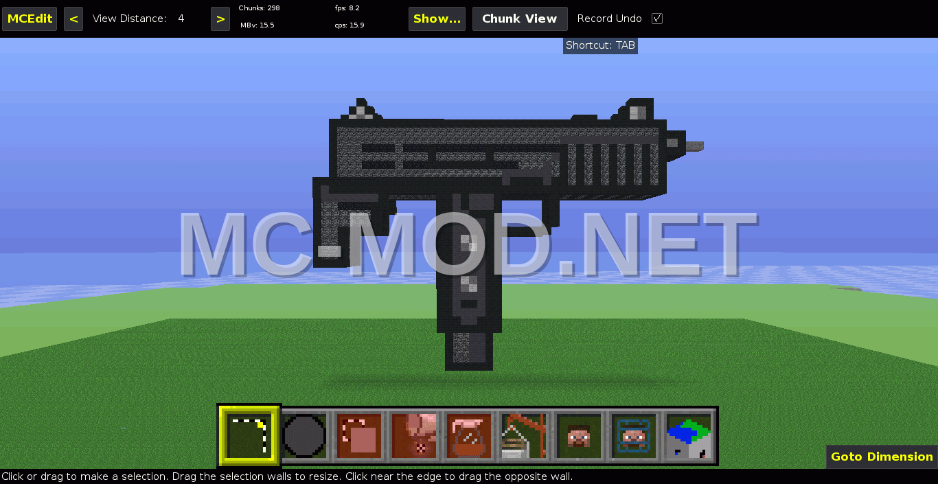 Uzi-Uzi Pixel Art