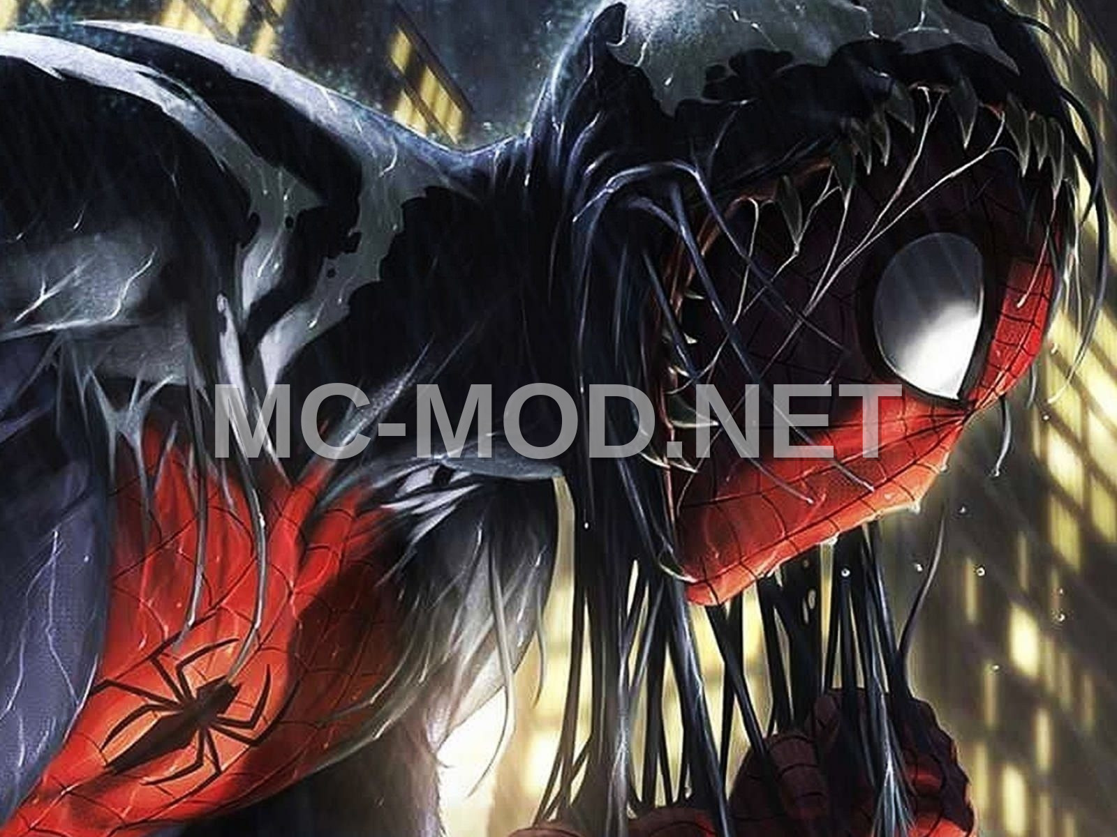 Venom Consuming Spiderman Pixel Art