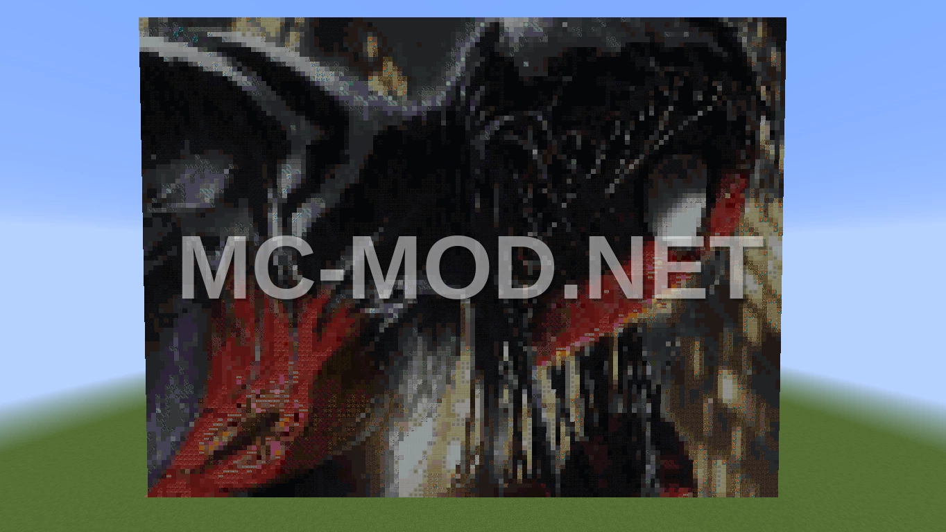 Venom Consuming Spiderman Pixel Art