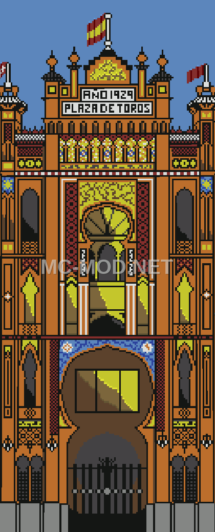 Ventas Bull Ring Pixel Art Entrance