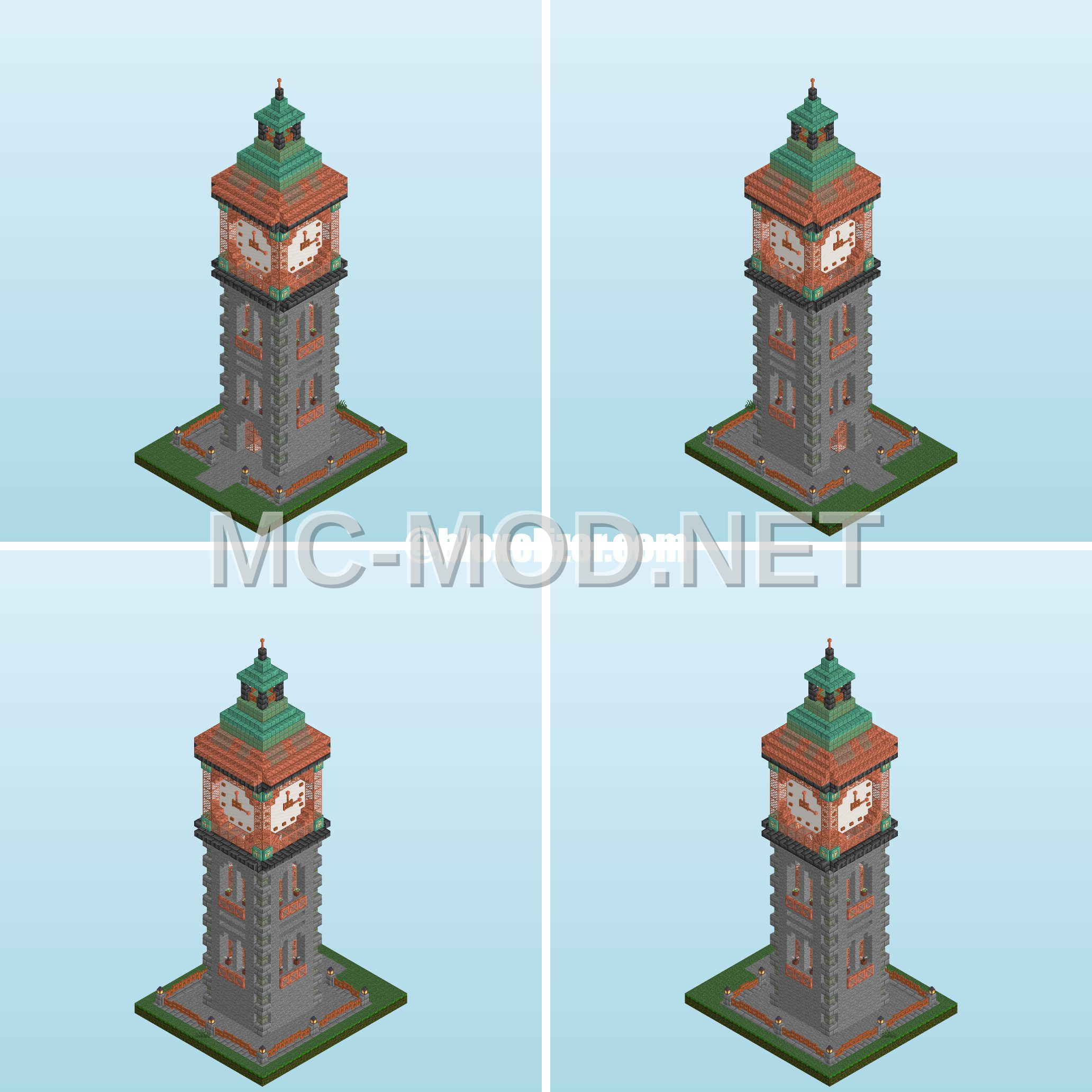 Victorian Clock Tower Structure