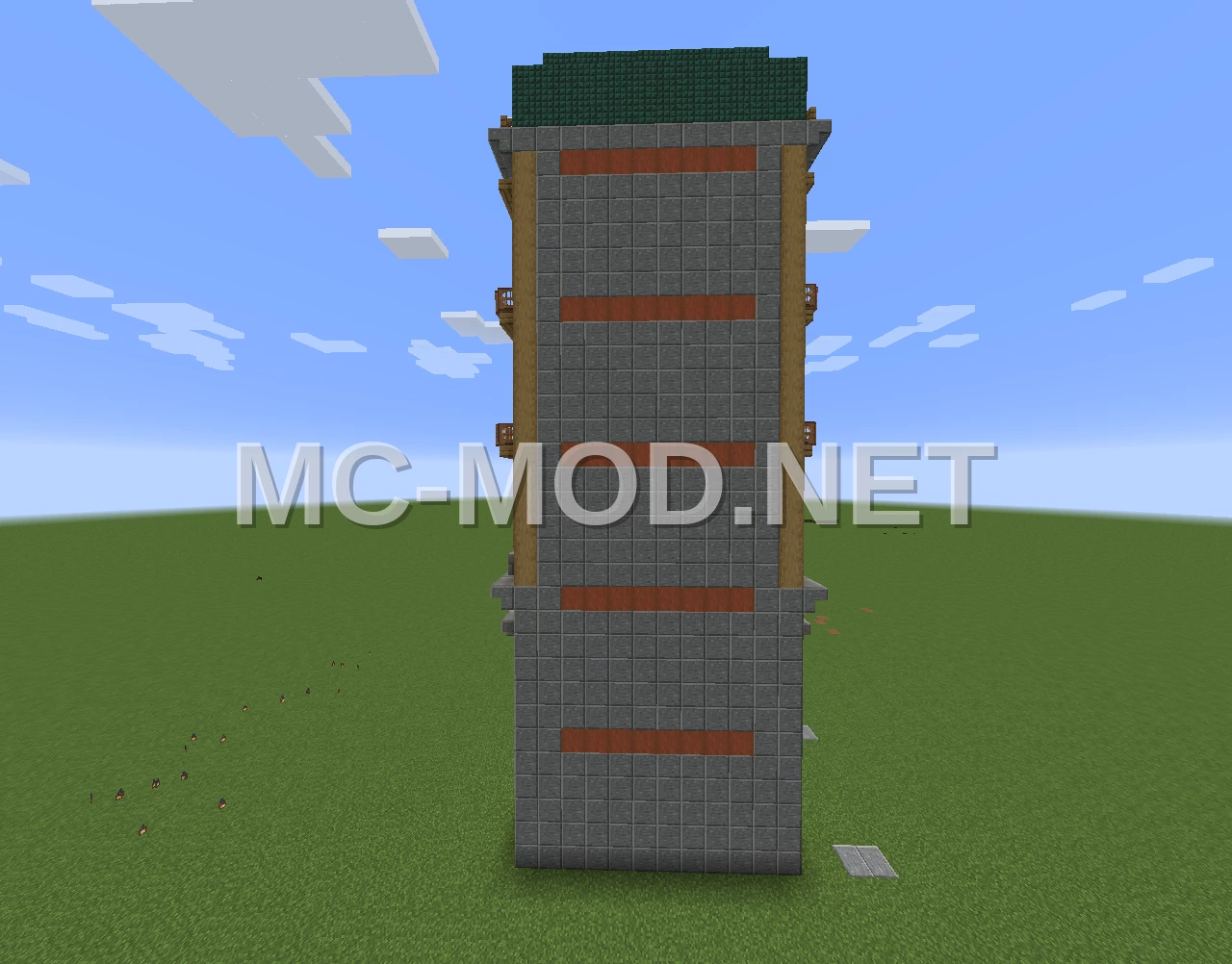 Stripped Acacia Log House Design