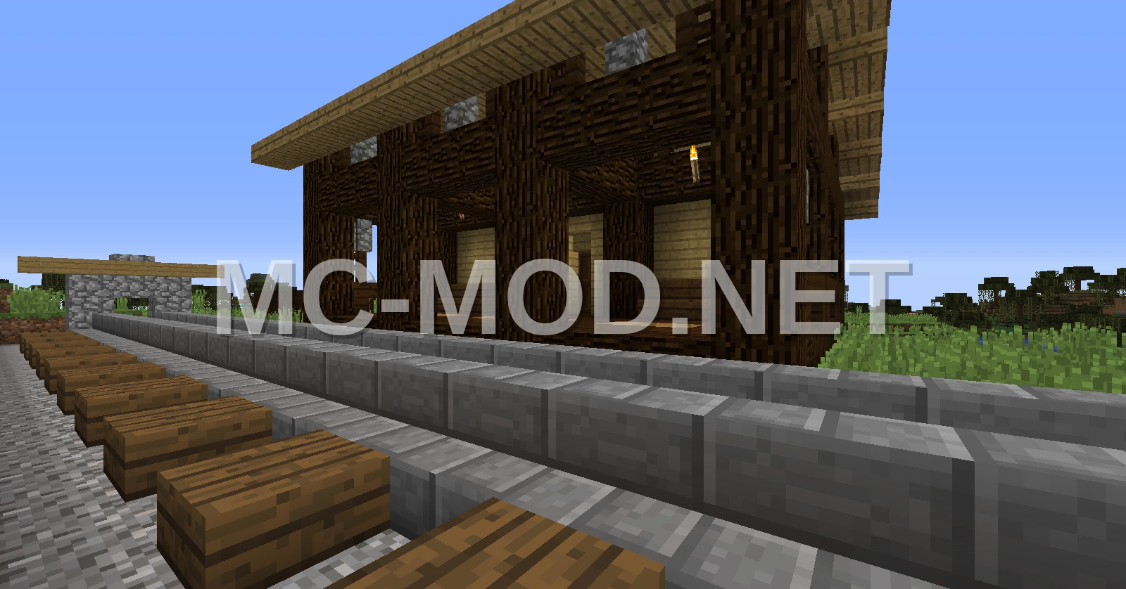 Vintage Train Station Building