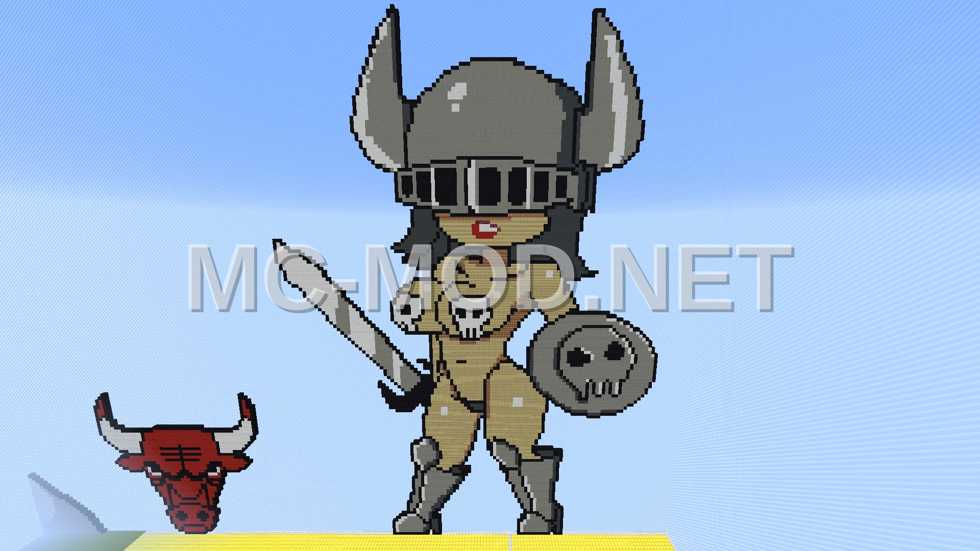 Warrior Girl Pixel Art Design