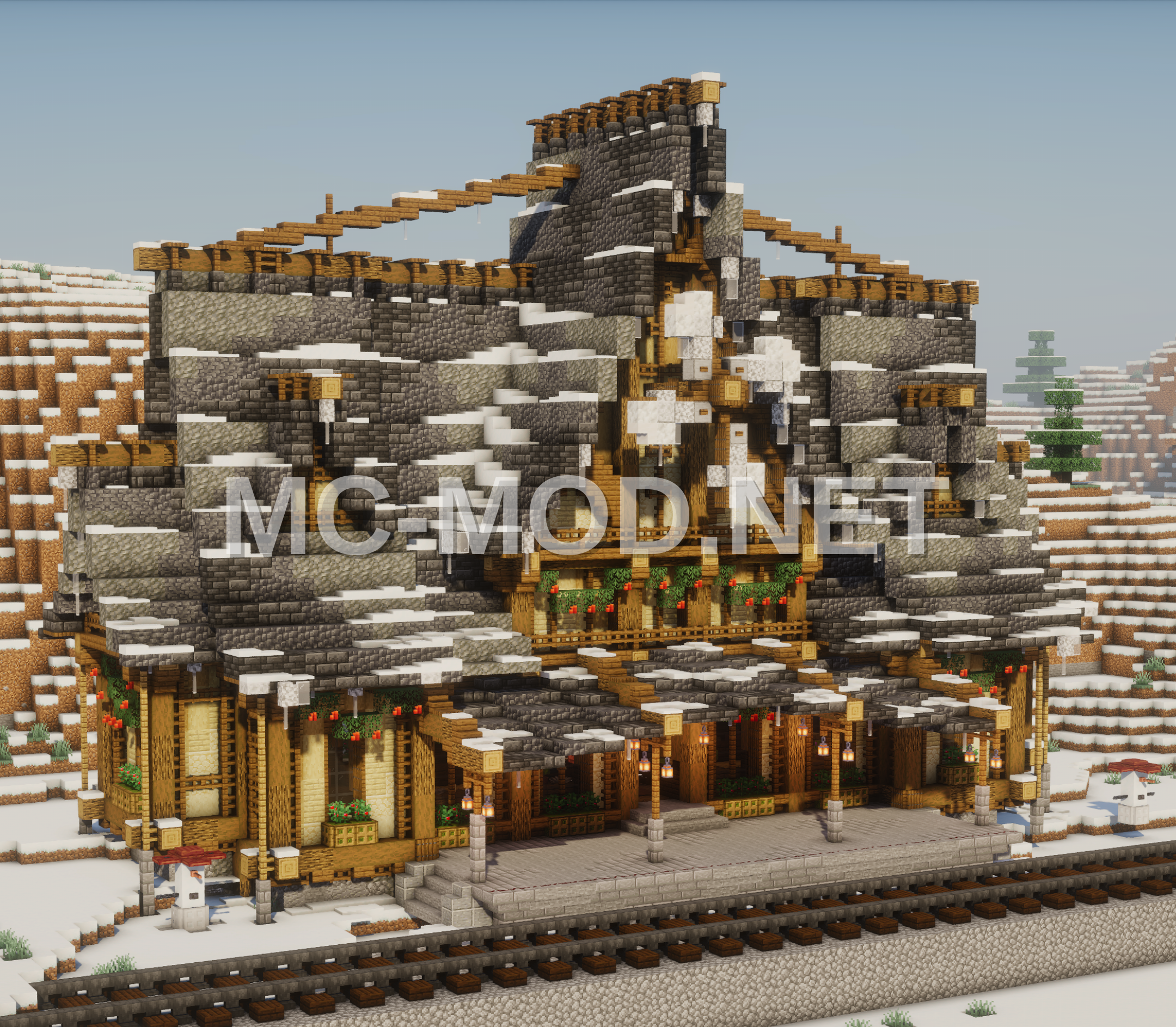 Winter Train Station Build