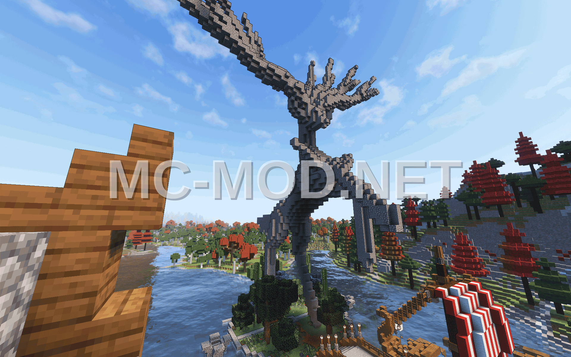 Xerneas Pokemon Stone Statue