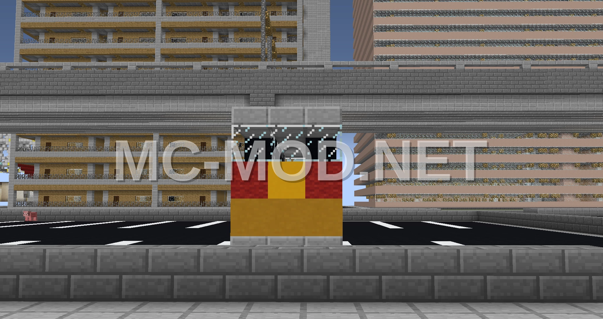 Yellow Minecraft Bus 6×4 Transport