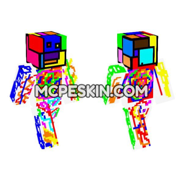 Abstract Rainbow Character