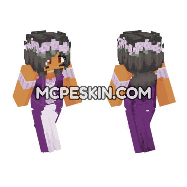 Aphmau Purple Dress Flower Crown