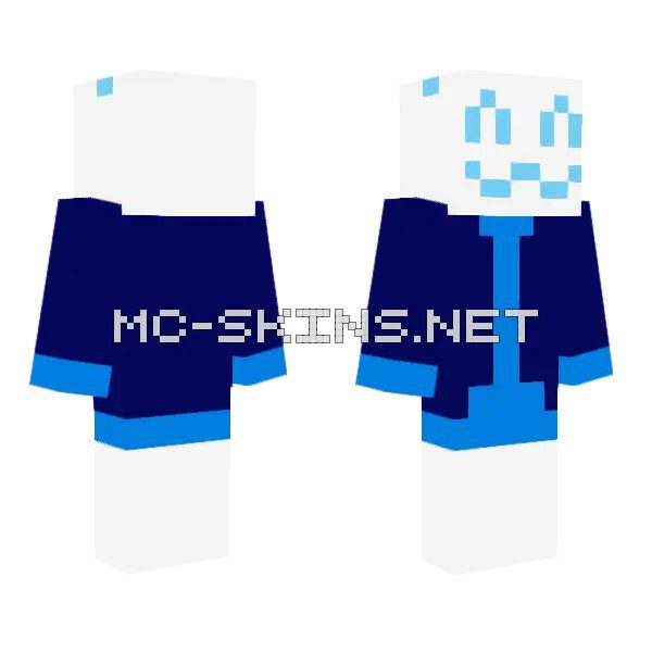 Blue Blocky Character