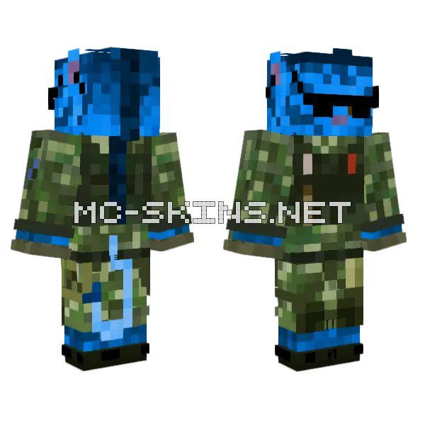 Blue Camo Soldier