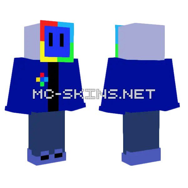 Blue Geometric Knight
