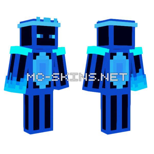 Blue Geometric Robot