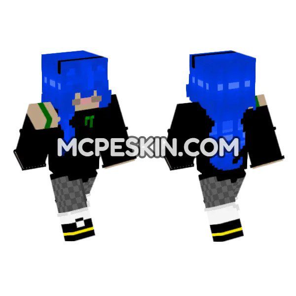 Blue Haired Gamer Girl