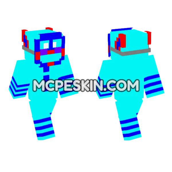 Blue Robot Mask