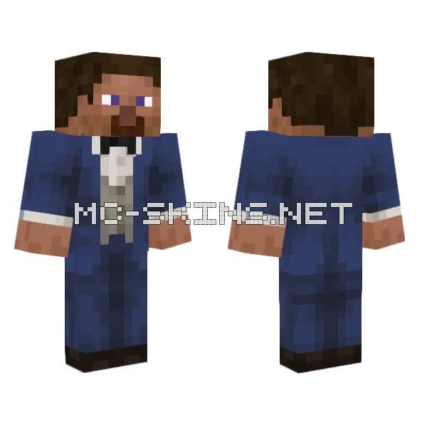 Blue Suit Gentleman