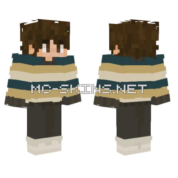 Brown Striped Sweater Boy