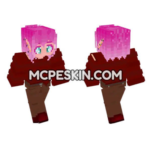 Cozy Red Elf Skin