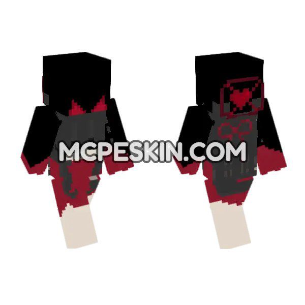 Crimson Hooded Figure