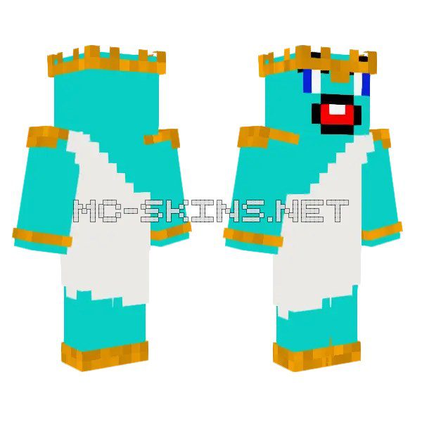 Cyan Ghostly Figure
