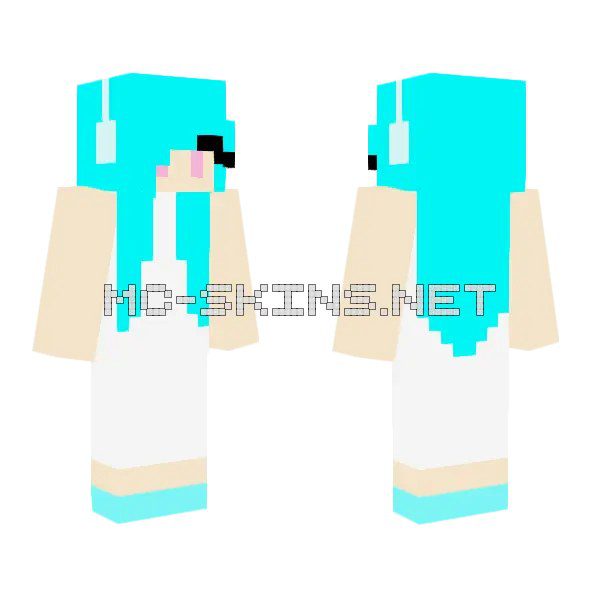 Cyan Hoodie Girl