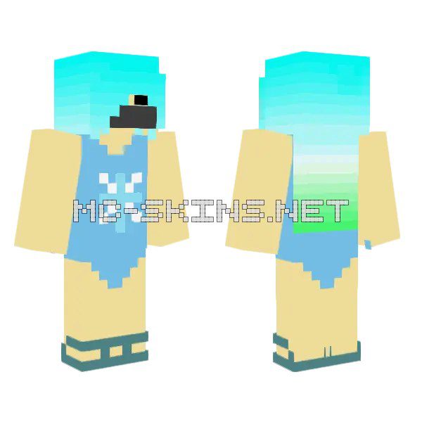 Cyan Snowflake Girl