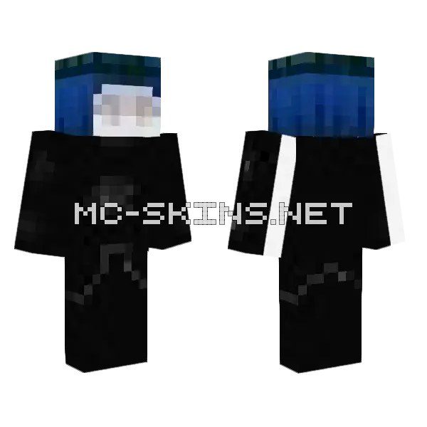 Dark Blue Hooded Figure